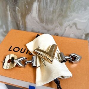 Louis Vuitton Essential V Two Tone Chunky Bracelet